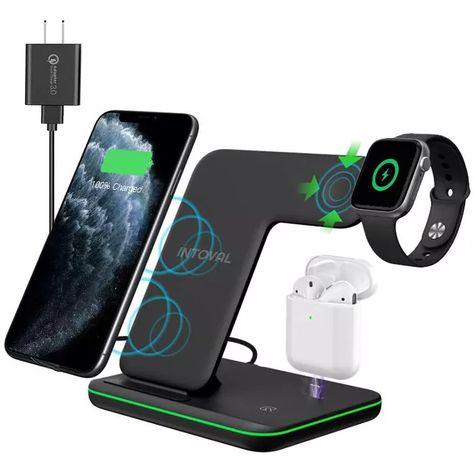 Effortlessly charge your devices with our wireless charger adapter. Universally compatible and sleekly designed, it enables fast, cable-free charging for Qi-enabled smartphones, tablets, and more, enhancing convenience and clutter-free living.