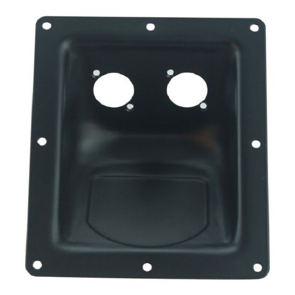 A backplate is a protective or decorative panel