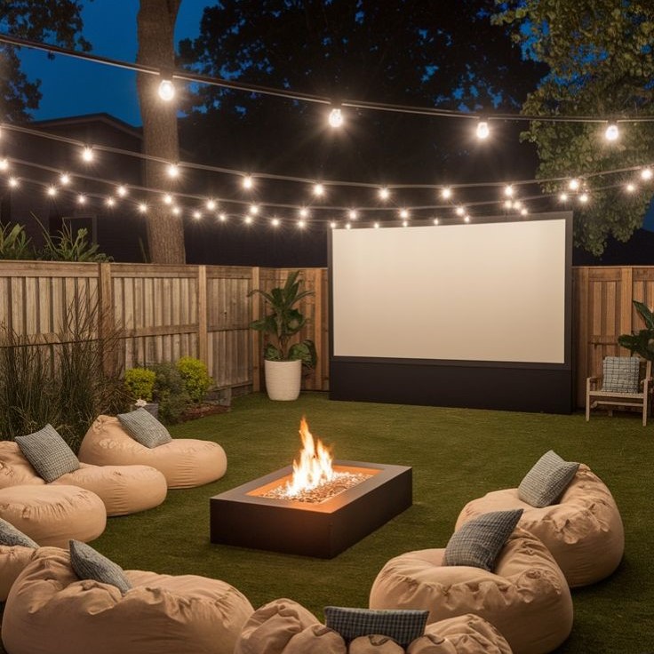 projector screen outdoor
